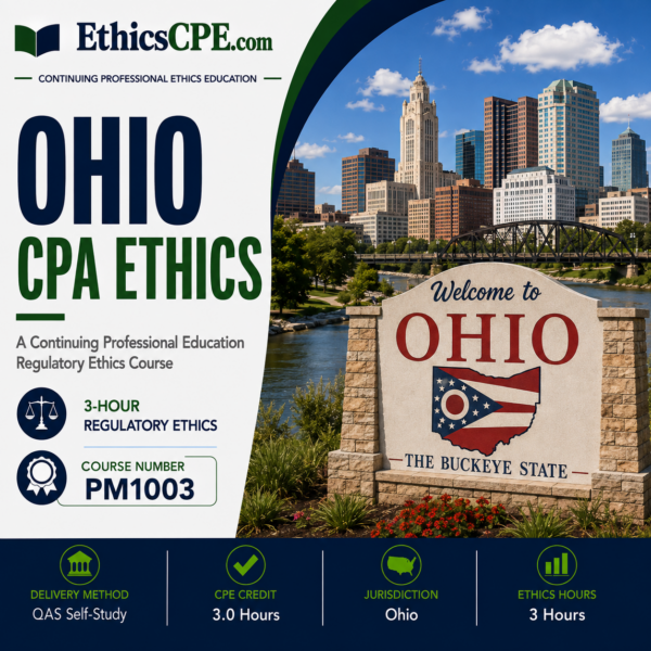 Ethics for Ohio CPAs – 3 Hours
